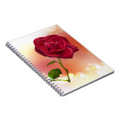 Rote Rosen Notizblock (Rechte Seite)