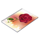 Rote Rosen Notizblock (Linke Seite)