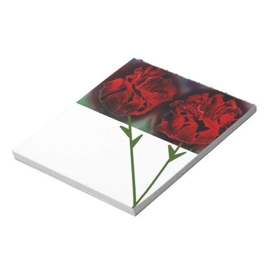 Rote Rosen Notizblock (Rotiert)