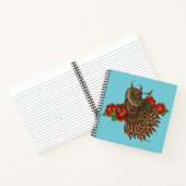 Rote Rosen Owl Blue Notizblock (Innenseite)