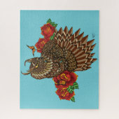 Rote Rosen Owl Blue Puzzle (Vertikal)