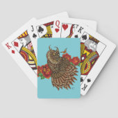 Rote Rosen Owl Blue Spielkarten (Rückseite)
