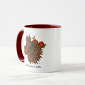 Rote Rosen Owl Blue Tasse (Vorderseite Links)