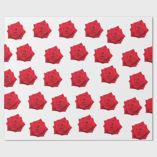 Rote Rosen Packpapier (Flach)