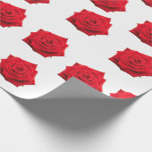 Rote Rosen Packpapier (Ecke)
