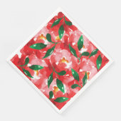 Rote Rosen Paper Dinner Napkins Serviette (Ecke)