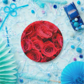 Rote Rosen Pappteller (Party)