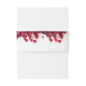 Rote Rosen Personalisiert Hochzeit Einladungsbanderole (Rückseitenbeispiel)