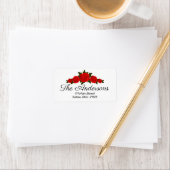 Rote Rosen Personalisierte Rücksendeadressen-Aufkl Adressaufkleber (Insitu)