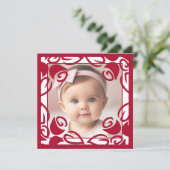 Rote Rosen Personalisiertes Foto Flachbildschirm (Stehend Vorderseite)