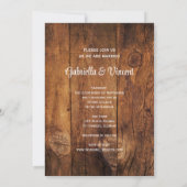 Rote Rosen-, Pferdchen- und Braunwaldlandhochzeit Einladung (Rückseite)