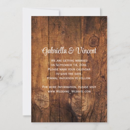 Rote Rosen Pferdchen-Western Hochzeit Sichern Sie  Save The Date (Rückseite)