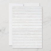 Rote Rosen Pine Branch Weihnachtskarte Einladung (Rückseite)