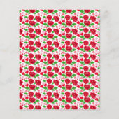 Rote Rosen Pink Hearts Happy Valentines Day Flyer (Hinten)