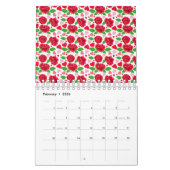 rote Rosen Pink Hearts Happy Valentines Day Kalender (Feb 2026)