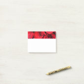 Rote Rosen Post-it Klebezettel (Auf Schreibtisch)