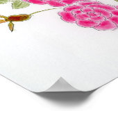 Rote Rosen Poster (Ecke)