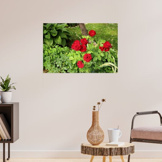 Rote Rosen Poster (Wohnzimmer 3)