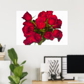 Rote Rosen Poster (Heimbüro)