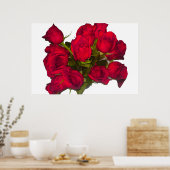 Rote Rosen Poster (Küche)