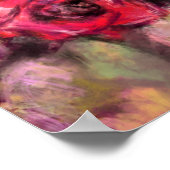 Rote Rosen Poster (Ecke)