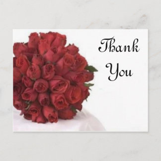 Rote Rosen Postkarte