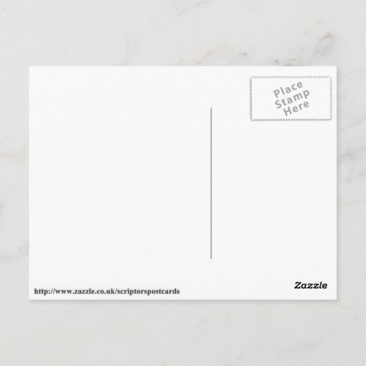 rote Rosen Postkarte (Rückseite)