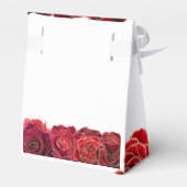 Rote Rosen, Quinceañera Gefallen Box Geschenkschachtel (Rückseite)