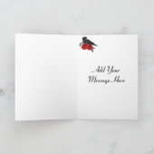 Rote Rosen Raven Moon Halloween Cards Karte (Innenseite)