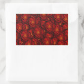 Rote Rosen Rechteckiger Aufkleber (Tasche)