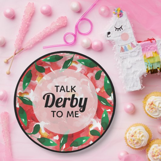 Rote Rosen reden Derby mit mir Pappteller (Party)