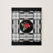 Rote Rosen, Retro Puzzle (Vertikal)