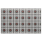 Rote Rosen, Retro Stoff (Yard (91,4 cm))
