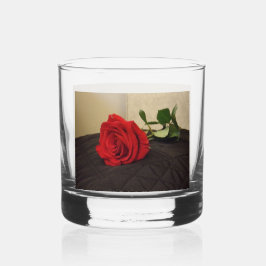 Rote Rosen Rocks Glas