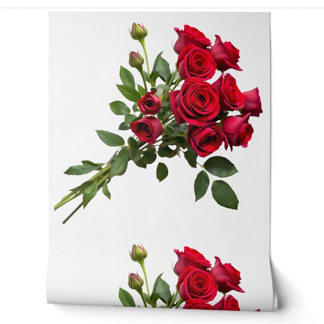 Rote Rosen Romantisch schön Tapete (Abrollen)