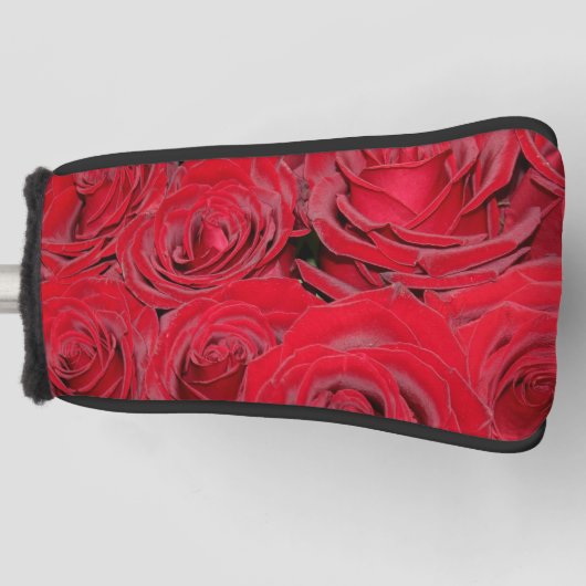 Rote Rosen Romantische Blume Bloral Golf Head Cove Golf Headcover (Vorderseite)