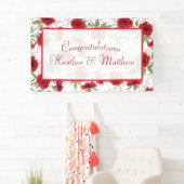 Rote Rosen Romantische Hochzeit Banner (Insitu)