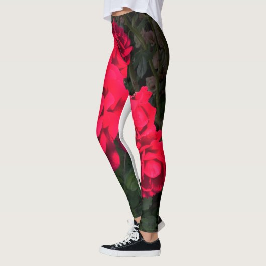 Rote Rosen Rosarium Leggings (Links)