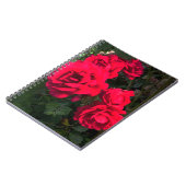 Rote Rosen Rosarium Notebook Notizblock (Linke Seite)