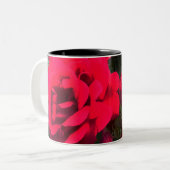 Rote Rosen Rosarium Zweifarbige Tasse (Vorderseite Links)