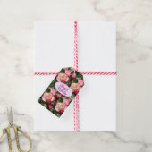 Rote Rosen Rose Weißer Blume Hütte Gartenanlage Geschenkanhänger (Mit Garn)