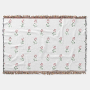 Rote Rosen, Rosenmuster, Blumen Decke