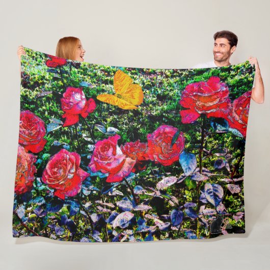 Rote Rosen Rote Rosen Fleece Blanket (Beispiel)