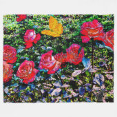 Rote Rosen Rote Rosen Fleece Blanket (Vorderseite (Horizontal))