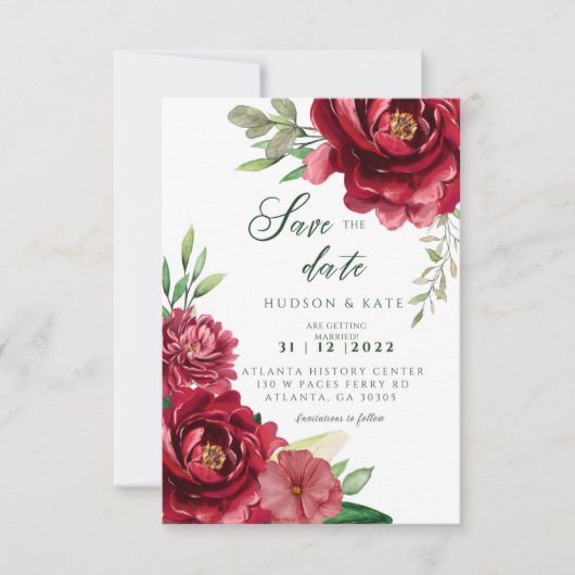 Rote Rosen Save the Date (Vorderseite)