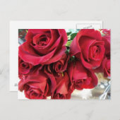Rote Rosen Save the Date Postkarte (Vorne/Hinten)