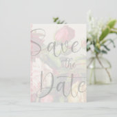 Rote Rosen Save the Date Vorlage (Stehend Vorderseite)