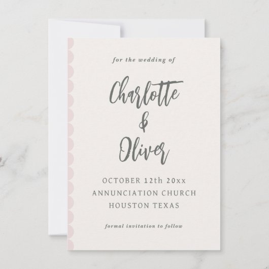 Rote Rosen Save the Date Vorlage (Rückseite)