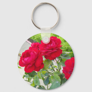 Rote Rosen Schlüsselanhänger