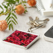 Rote Rosen Schlüsselanhänger (Seite)